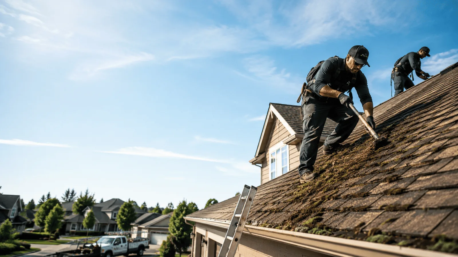 Roof Moss Removal in Valley View, PA near me